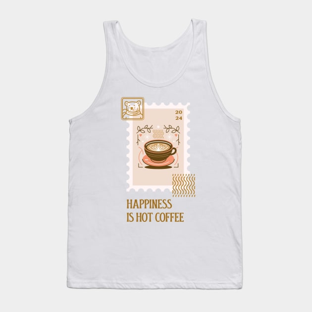 coffee cappuccino expresso stamp stamps collector Tank Top by Tip Top Tee's